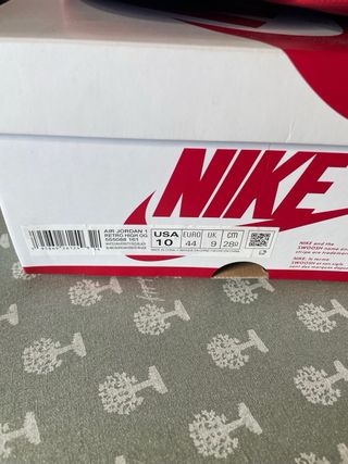 Scarpe Nike Air Jordan 1 Rosse Bianche