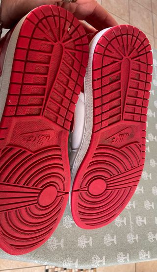 Scarpe Nike Air Jordan 1 Rosse Bianche