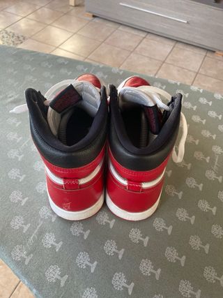 Scarpe Nike Air Jordan 1 Rosse Bianche