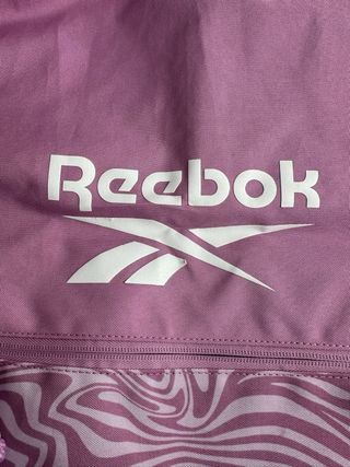 Mochila Saco Reebok Rosa y Blanca