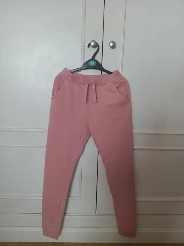 Pantalón jogger niña rosa talla 11 años