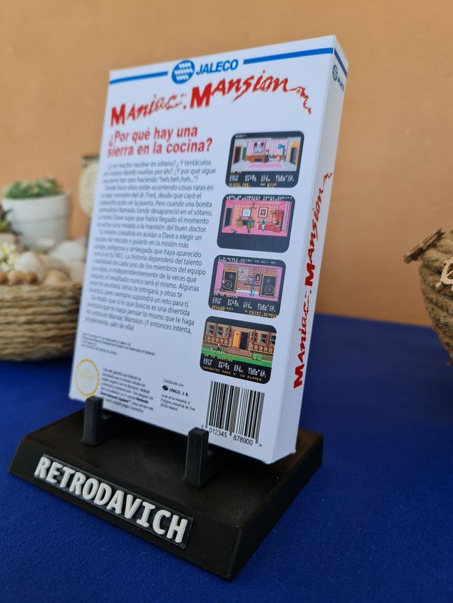 Caixa de Reposição Maniac Mansion NES