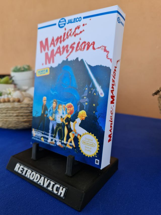 Caixa de Reposição Maniac Mansion NES