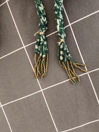 Vestido verde estampado