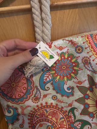Bolsa de playa con estampado