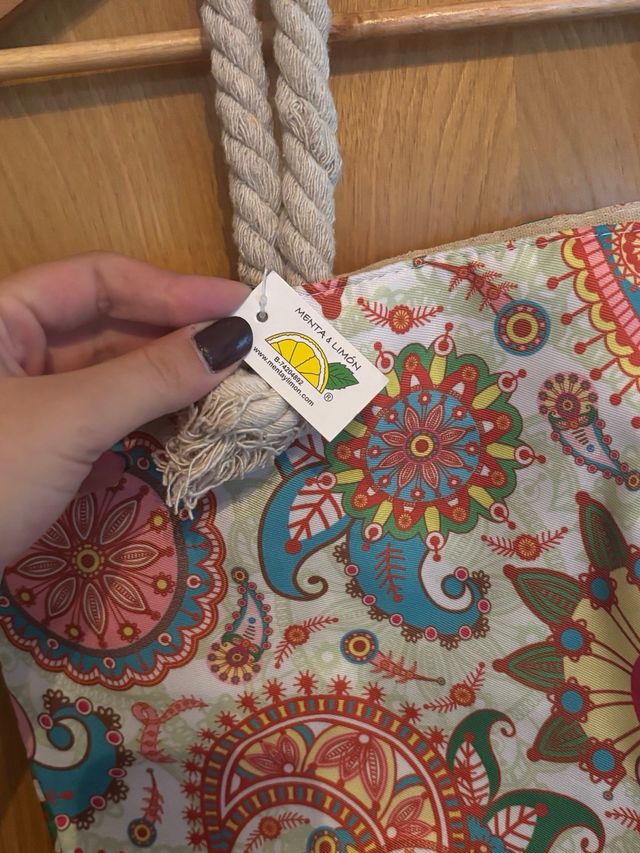 Bolsa de playa con estampado