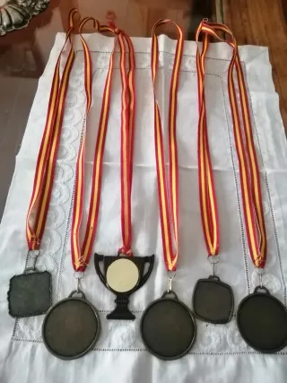 6 Medallas Deportivas Sin Grabar