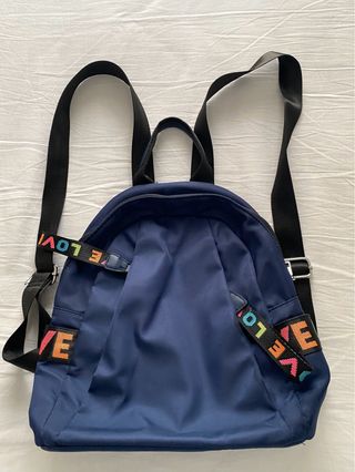 Bolso mochila azul