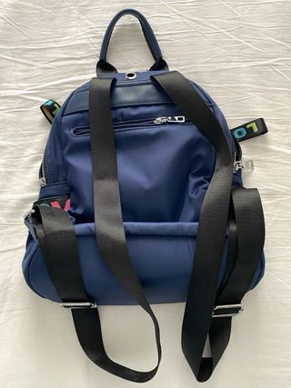 Bolso mochila azul