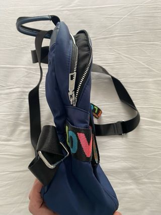 Bolso mochila azul