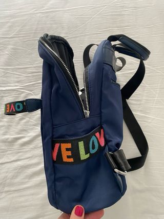 Bolso mochila azul