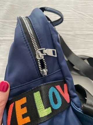 Bolso mochila azul