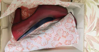 Zapatos Dorking by Fluchos Rojo Talla 37. Piel.