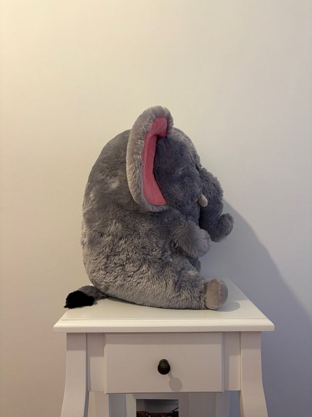 Peluche elefante gris