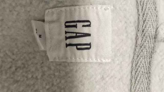 Felpa grigia Gap taglia M con cappuccio e cerniera