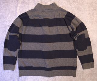 Jersey Lacoste Cremallera Rayas Talla L Ref-7500