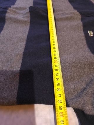 Jersey Lacoste Cremallera Rayas Talla L Ref-7500