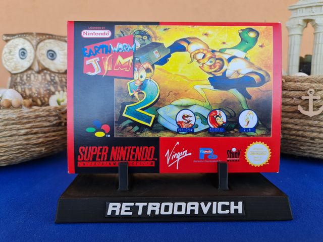 Caixa de Substituição Earthworm Jim 2 SNES