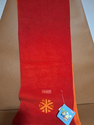 Sciarpa Nici in pile blu e verde