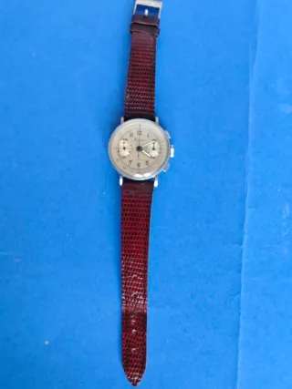 Raro Minerva Cronografo Swiss Calibro Angelus 215