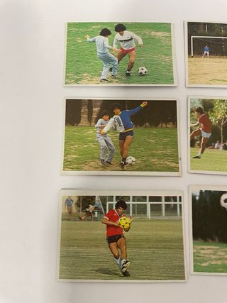 Lote 9 cromos Maradona Colección CromoEsport 1984