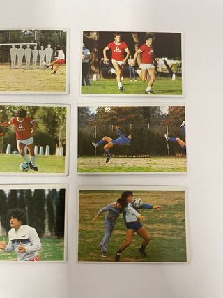 Lote 9 cromos Maradona Colección CromoEsport 1984