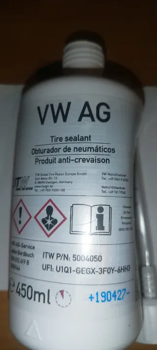 VW AG Kit Reparación Pinchazos Neumáticos