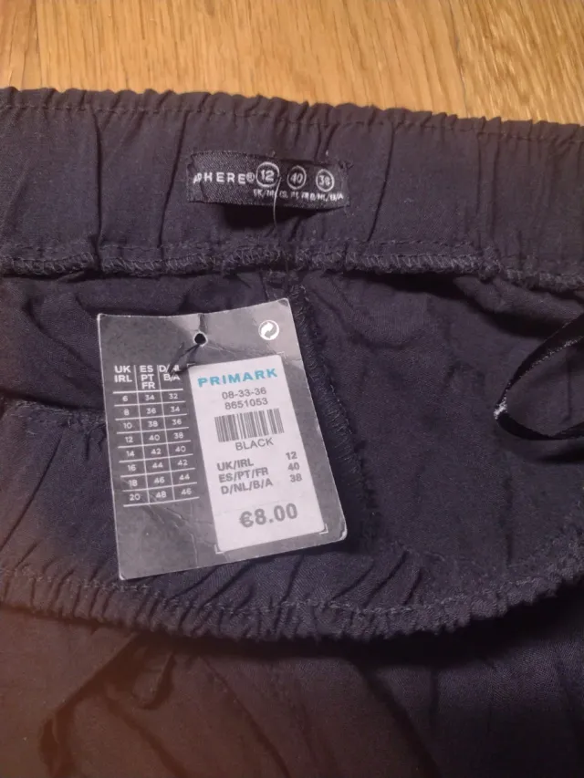 Pantalón fino cómodo fresco negro