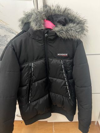 Chaqueta McKenzie niño negra con capucha