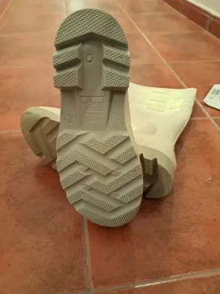 Botas de goma seguridad blancas