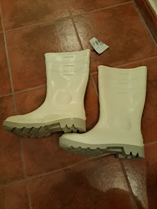 Botas de goma seguridad blancas