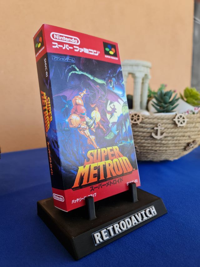 Caixa de Substituição Super Metroid Super Famicom