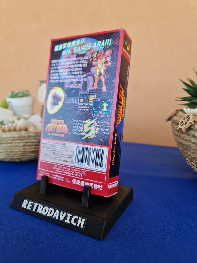 Caixa de Substituição Super Metroid Super Famicom