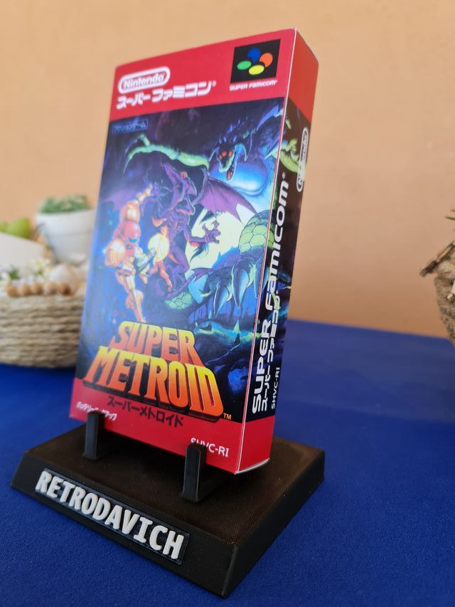 Caixa de Substituição Super Metroid Super Famicom