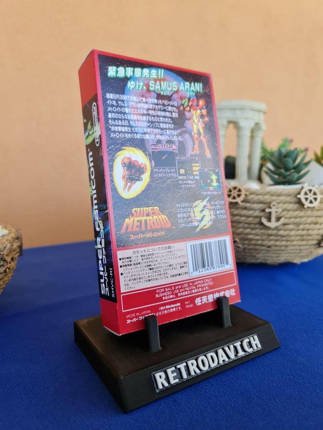 Caixa de Substituição Super Metroid Super Famicom