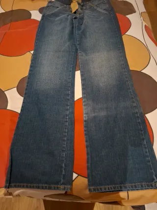 Vaqueros Massimo Dutti Azul Oscuro Talla 40