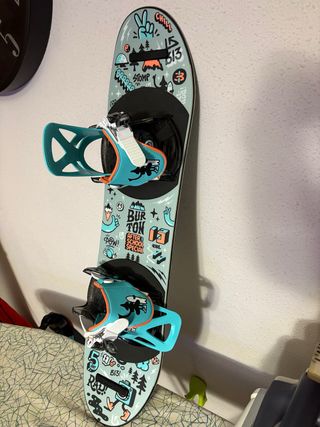 Tabla Snow Burton Niño 80cm + Fijaciones