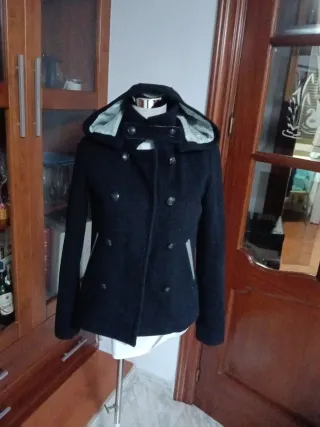 Chaquetón marinero negro mujer