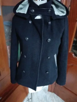 Chaquetón marinero negro mujer