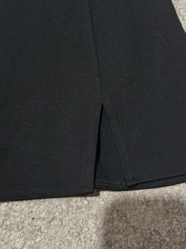 Falda H&M Negra Mujer