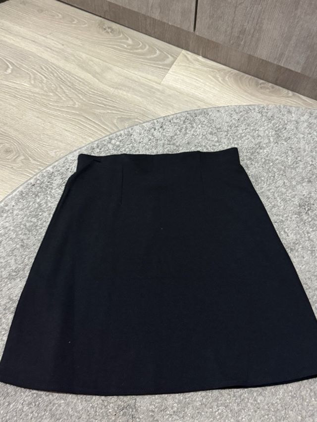 Falda H&M Negra Mujer