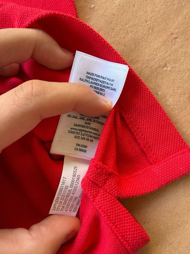 Polo Ralph Lauren Rojo niño