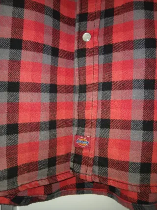 Camisa Dickies cuadros naranja Talla M
