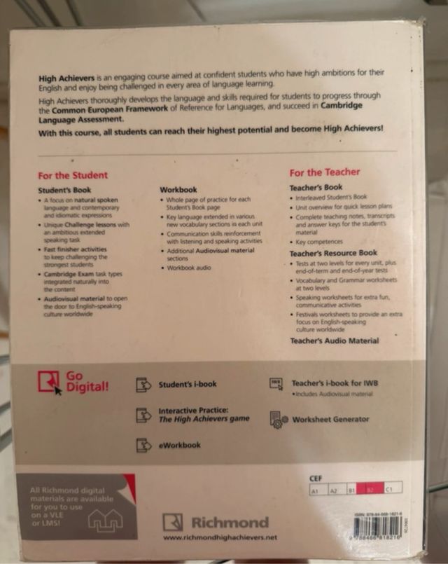 HIGH ACHIEVERS B2 STUDENT'S BOOK