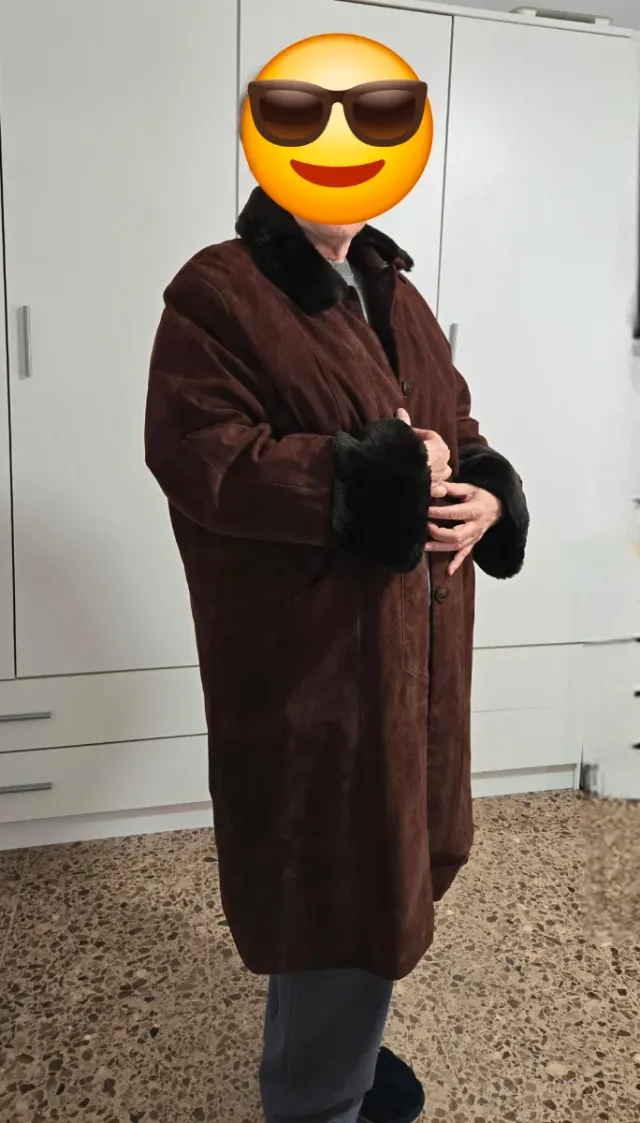 Abrigo de pelliza marrón