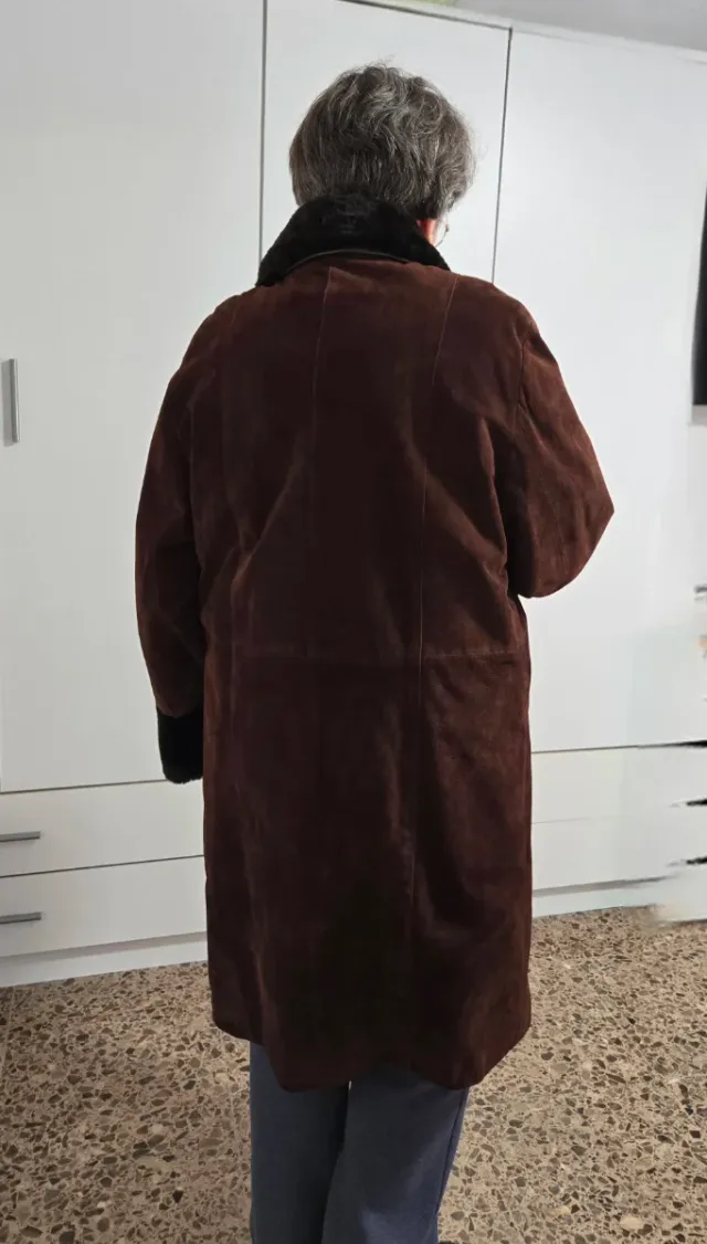 Abrigo de pelliza marrón