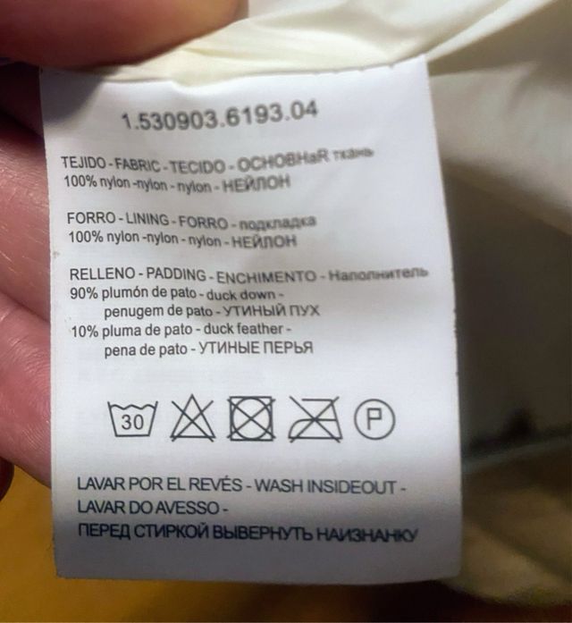 Abrigo corto Roberto Verino 90% plumón