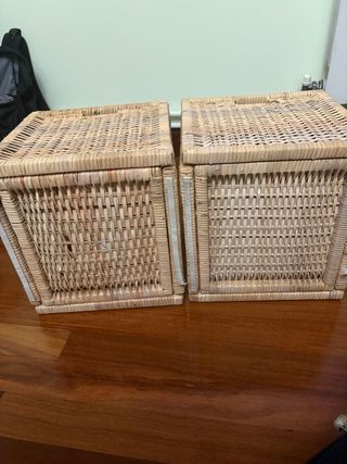 Cestas de mimbre para Kallax (3 unidades)