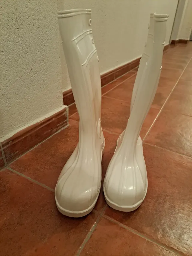 Botas de goma seguridad blancas