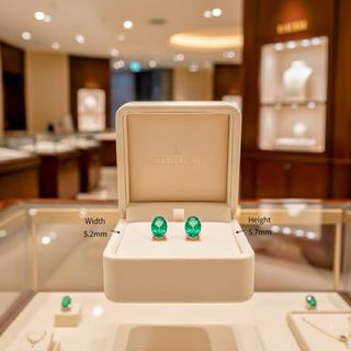 Pendientes Nano Esmeralda Artesanales - Plata de L